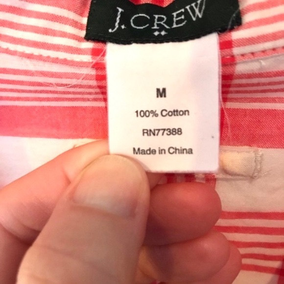 J. Crew Long Sleeve 6 Button Popover Shirt Size M - Picture 9 of 9